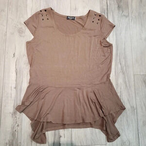 (1)Red Coral Collections Brown Womans Top  Size M/M